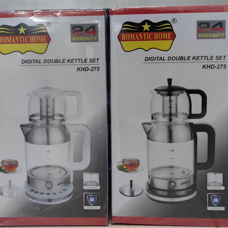 کتری قوری برقی دیجیتال (مارک رومانتیک هوم) مدل KHD-275